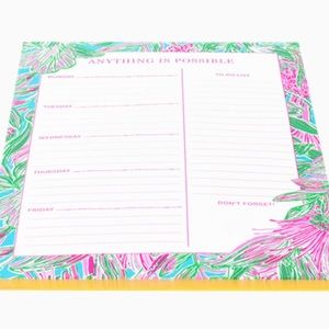 Lilly Pulitzer Weekly Planner Notepad, Coming In Hot